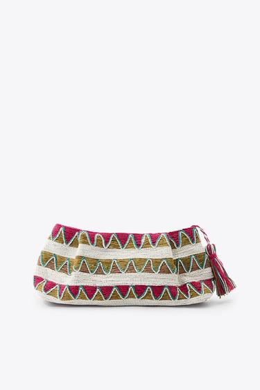 BRAIDED RECTANGULAR BAG - Multicoloured by Zara - Image 1