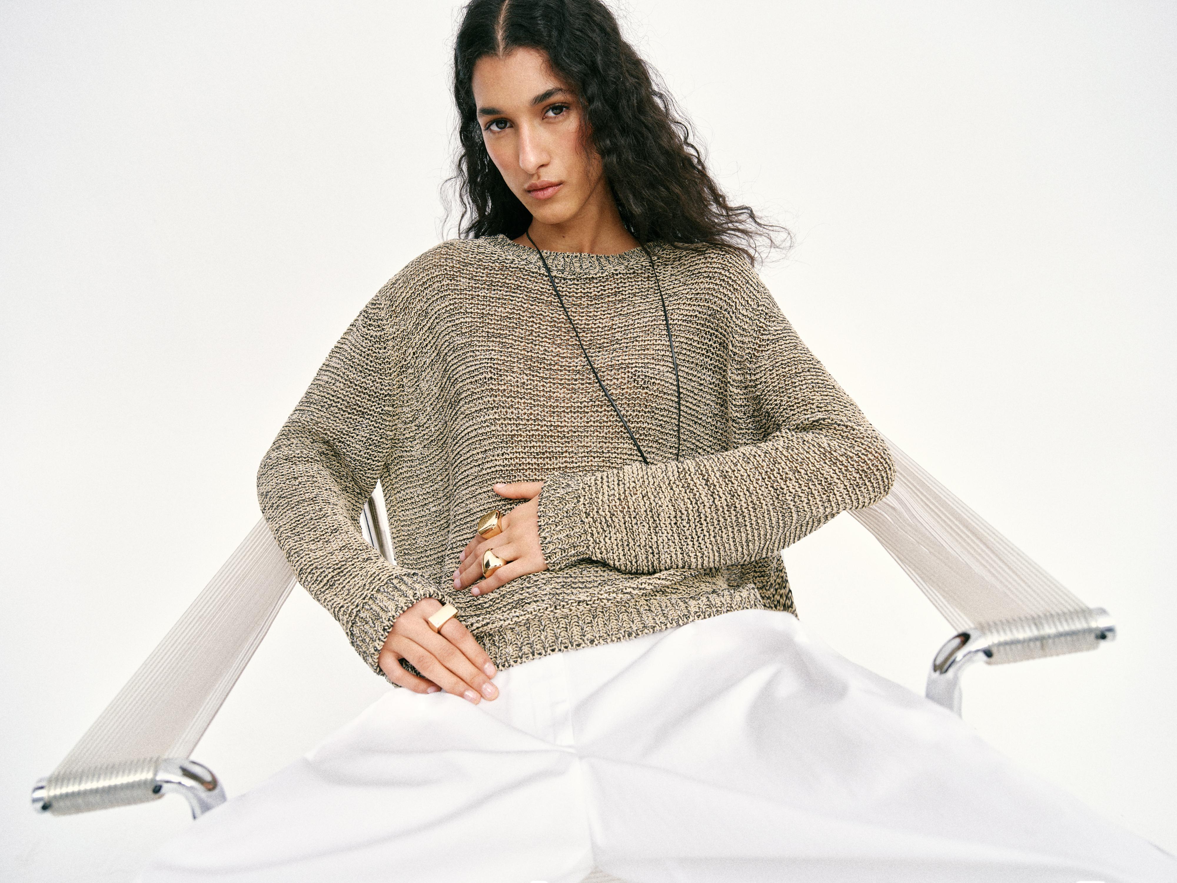 METALİK İPLİKLİ TRİKO KAZAK