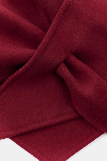 BANDANA TRIANGULAIRE AVEC LAINE - Rouge de Zara - Image 4