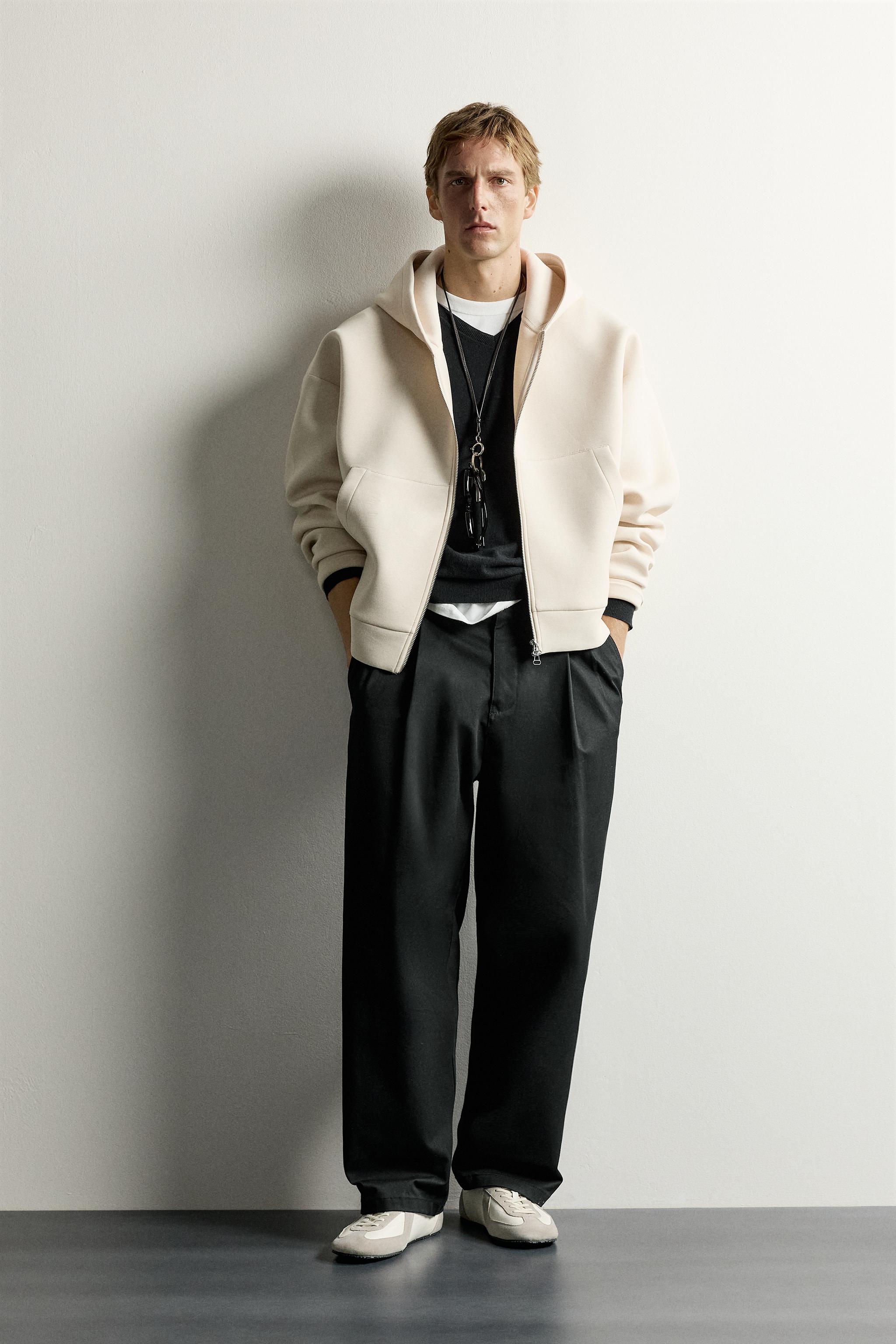 Мужские худи Zara TECHNICAL ZIP-UP