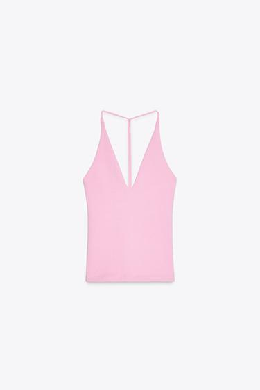 TOP HALTER BRIDE DOS - Rose de Zara - Image 4