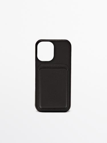 Zara Nappa leather iPhone 16 case - Brown