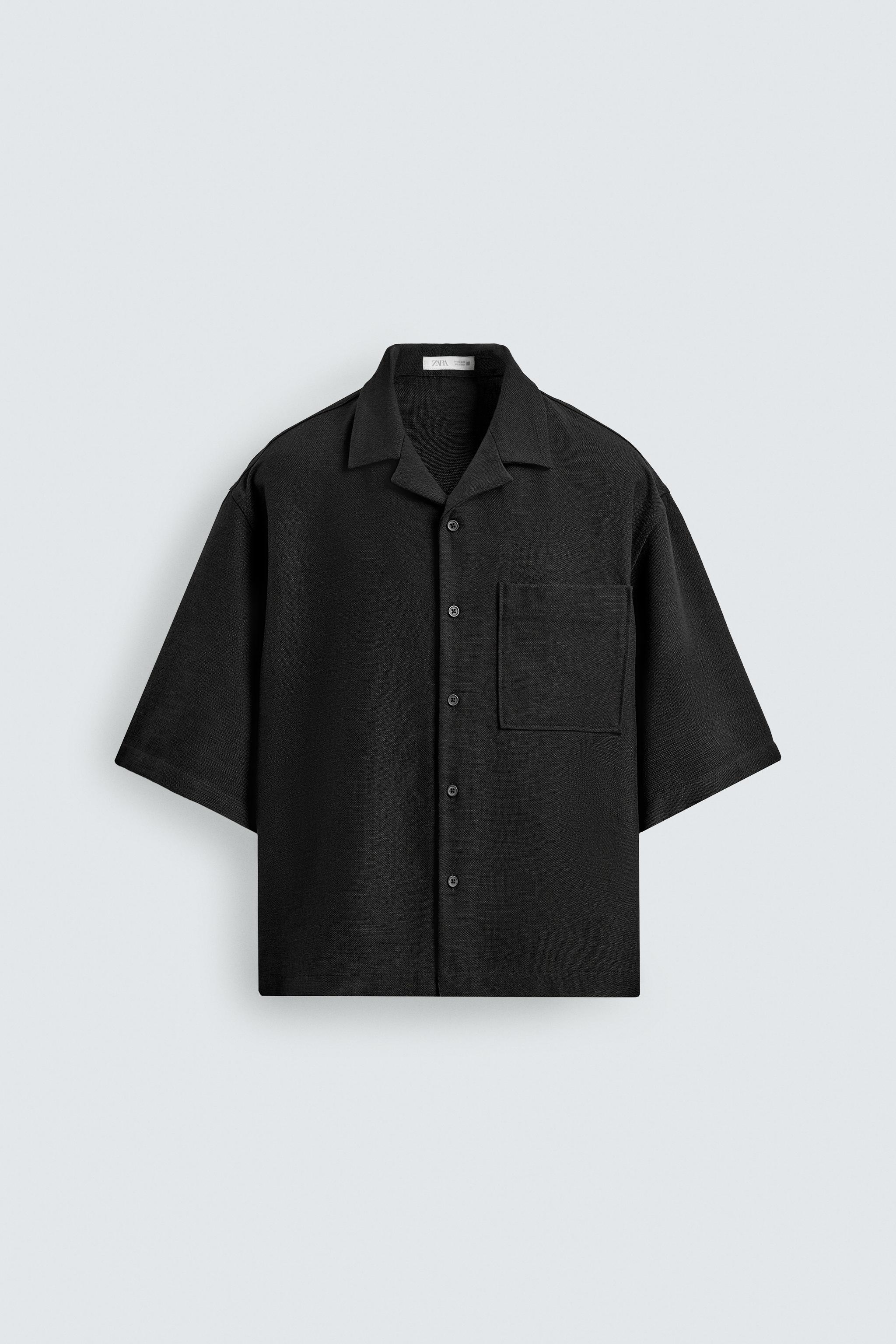 BOXY FIT TEXTURED SHIRT