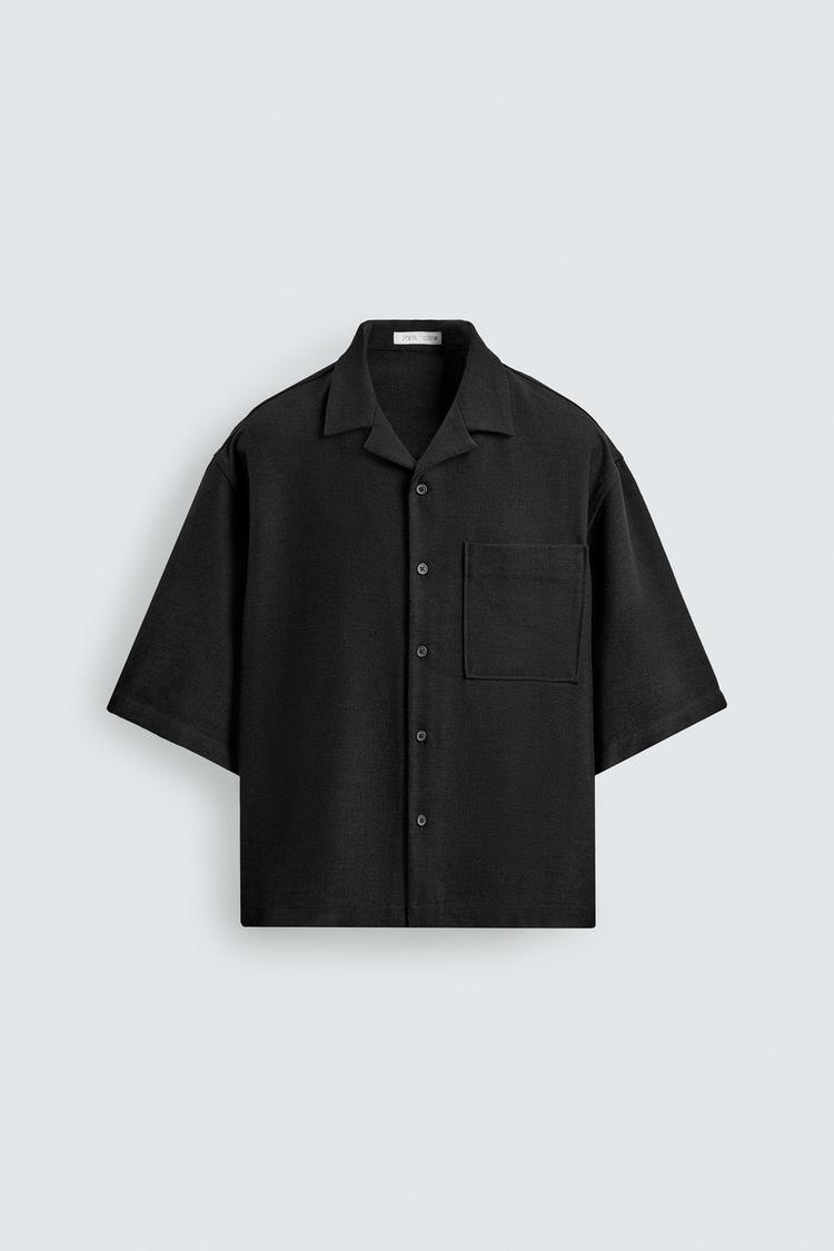 ZARA BOXY FIT TEXTURED SHIRT