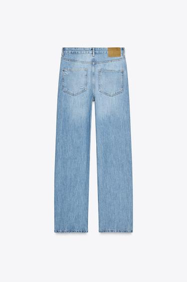 JEAN ZW COLLECTION DROIT TAILLE NORMALE DÉCHIRÉ - Bleu clair de Zara - Image 5