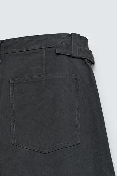 RELAXED FIT TROUSERS WITH TWISTED SEAM - Anthracite grey by Zara - Image 10