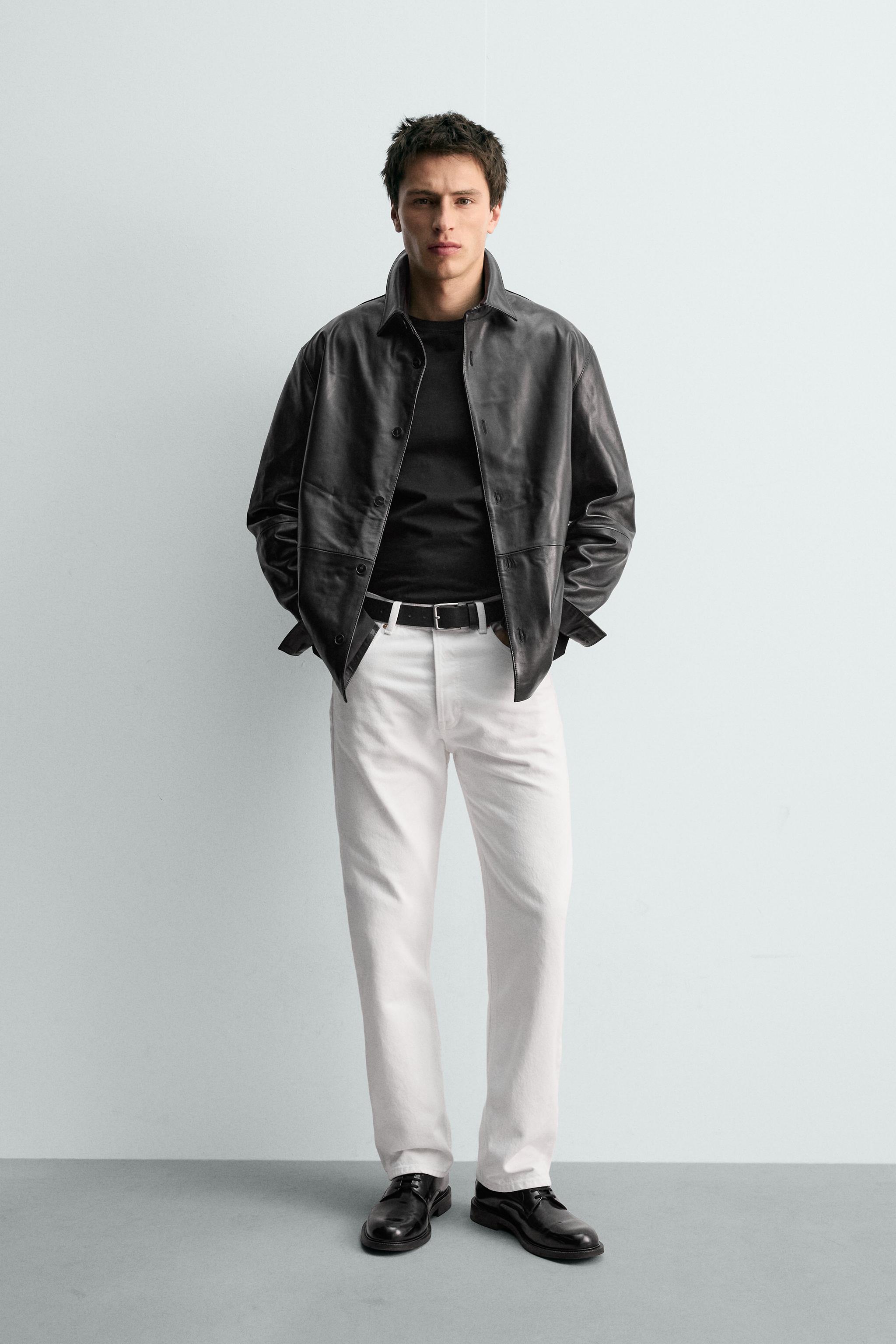 LIMITED EDITION NAPA LEATHER OVERSHIRT - Black | ZARA United States