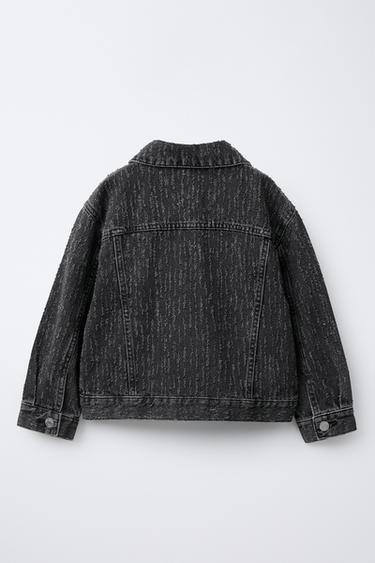 FADED EFFECT DENIM JACKET - Black by Zara - Image 3