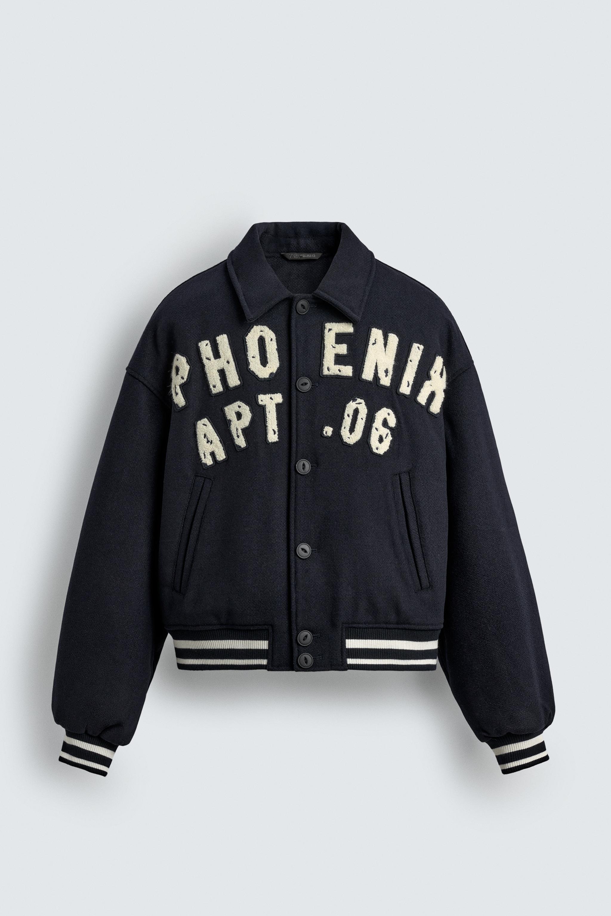 ジャケット・アウター patch bomber padded jacket PATCHES QUILTED BOMBER JACKET - Navy blue | ZARA United States