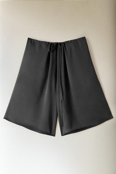 BERMUDA SOIE - Gris foncé de Zara - Image 5