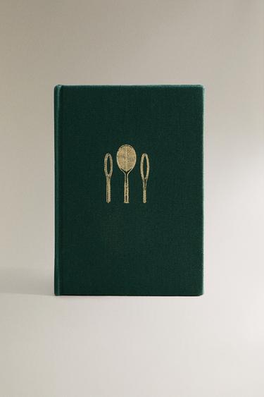 TENNIS HARDBACK NOTEBOOK - Green by Zara