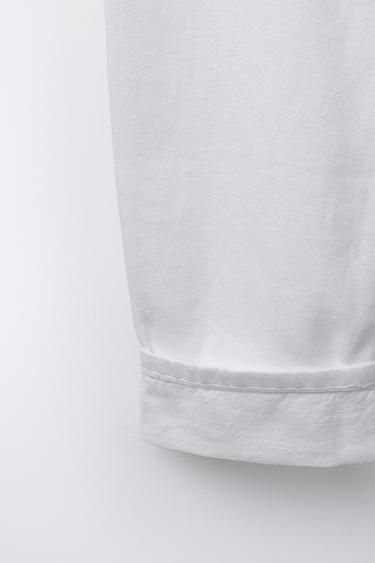 BARREL JEANS WITH TURN-UP HEMS - White by Zara - Image 4