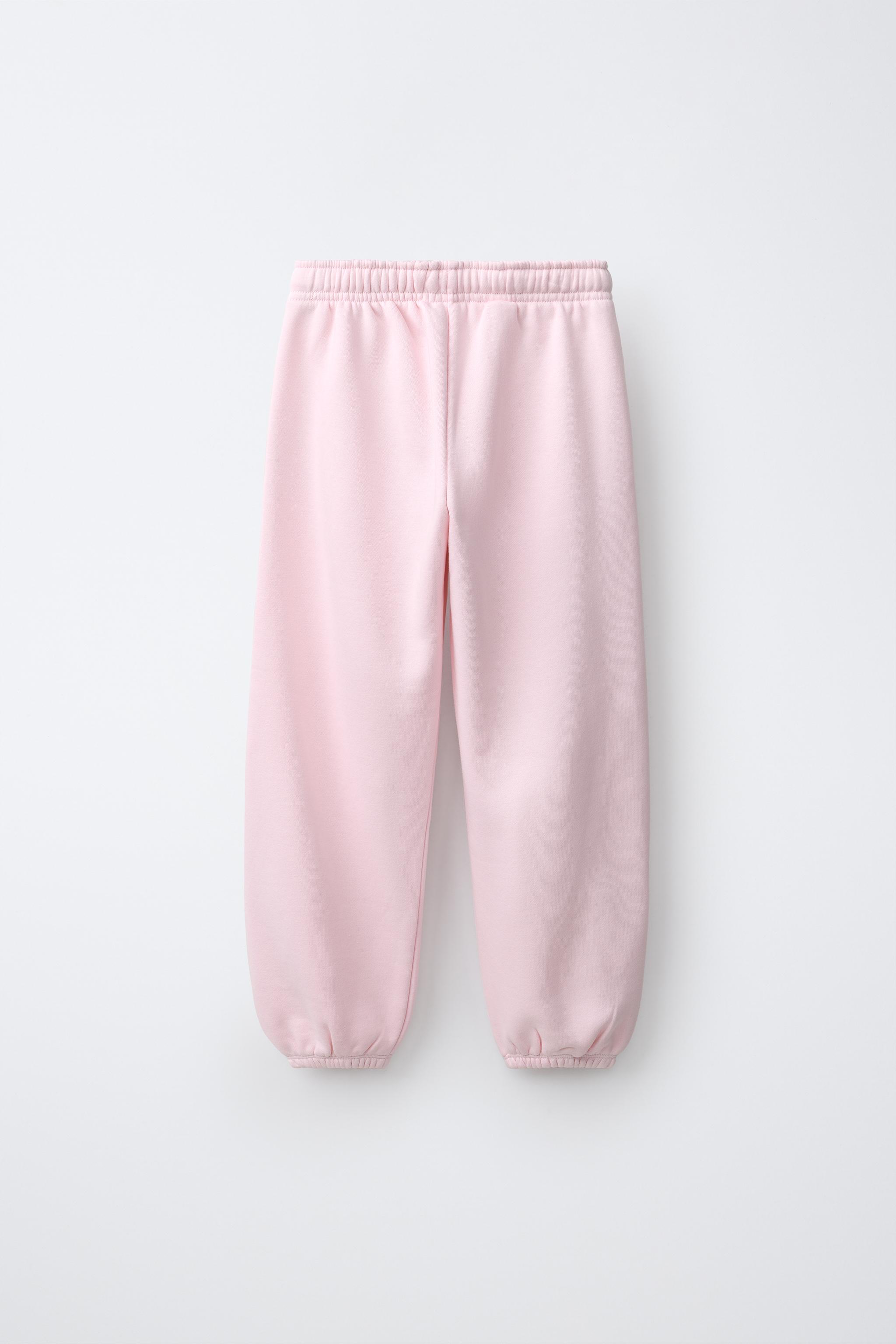 PLUSH JOGGING PANTS — Pink