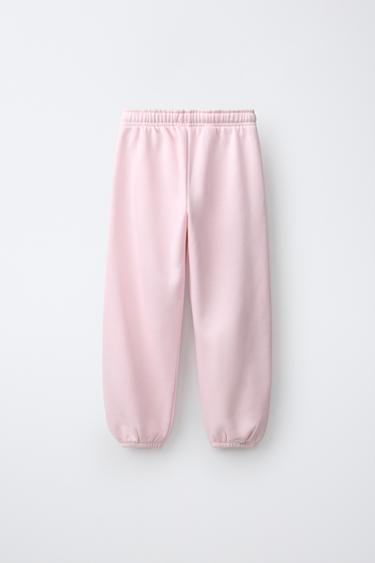 PLUSH JOGGING PANTS — Pink 2