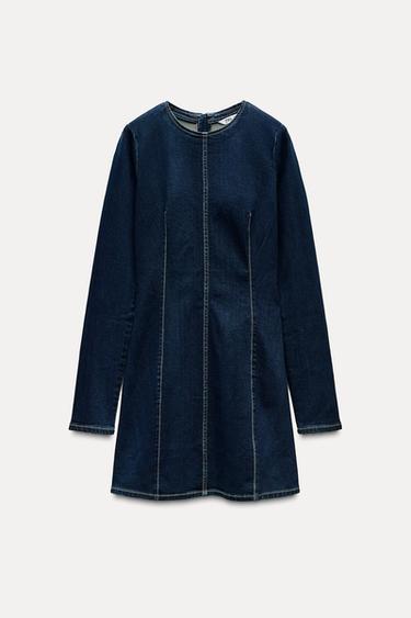 ДЖИНСОВОЕ ПЛАТЬЕ TRF — ТЕМНЫЙ ИНДИГО от Zara — изображение 0