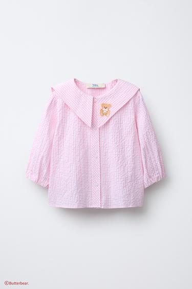 BUTTERBEAR © GINGHAM SHIRT - Pink by Zara