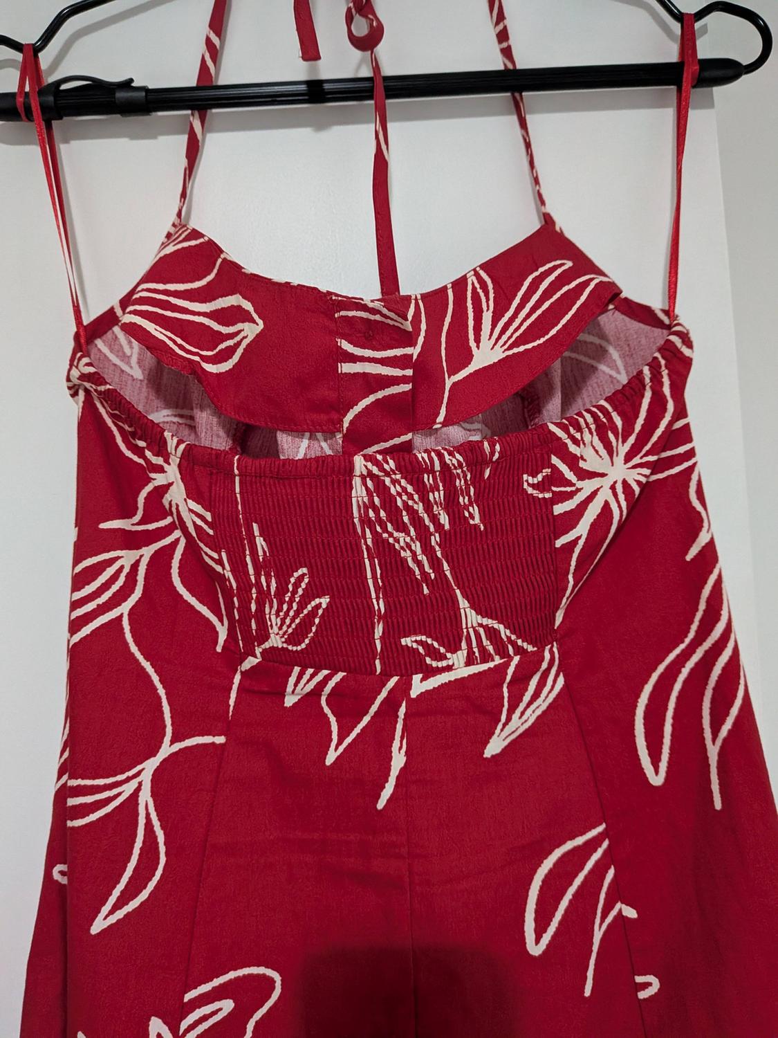 PRINTED POPLIN MIDI DRESS - Image 4