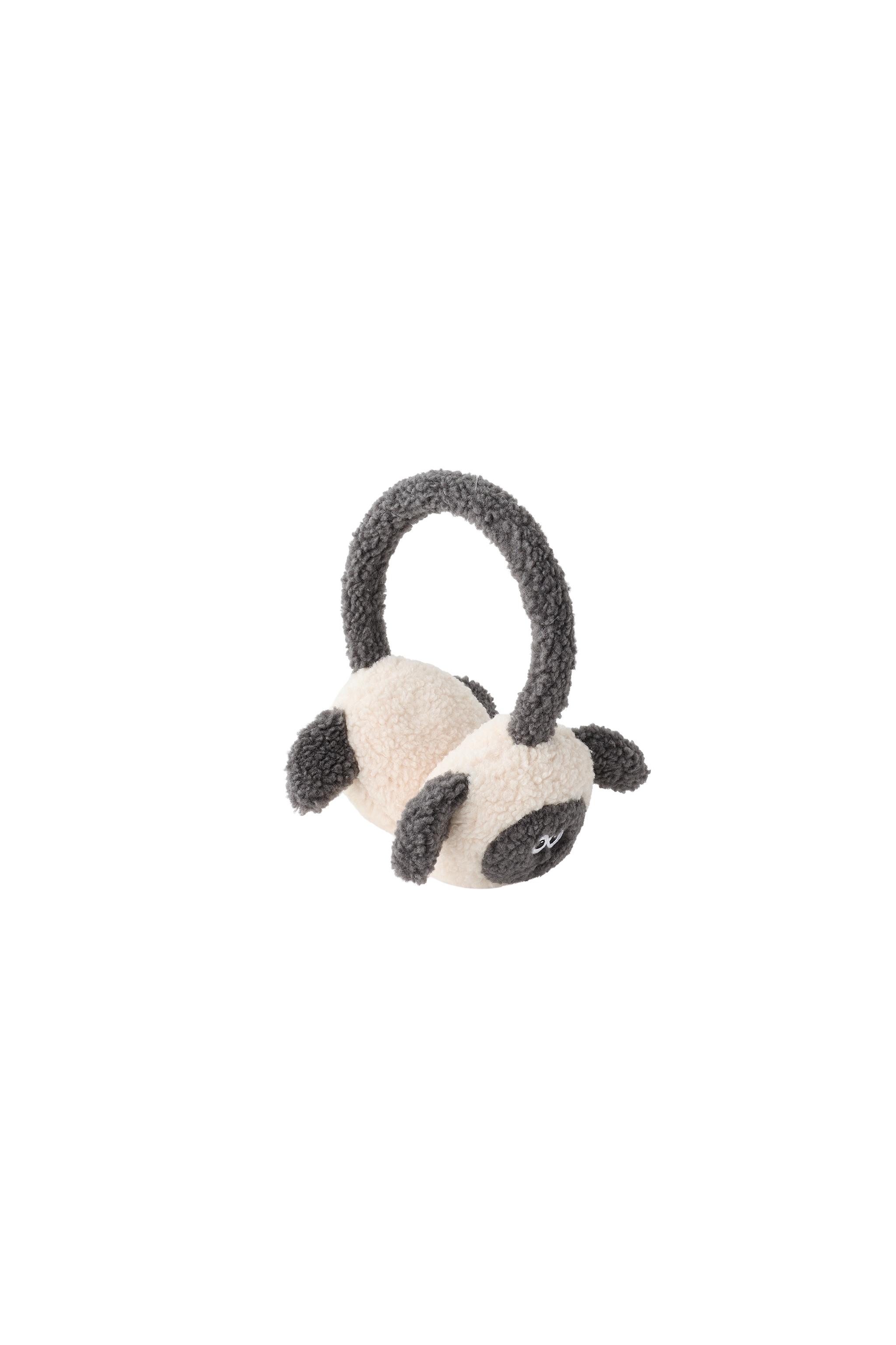 FAUX SHEARLING SHEEP EARMUFFS - Black / Ecru | ZARA Curaçao / Curazao FAUX SHEARLING SHEEP EARMUFFS - Black / Ecru | ZARA Curaçao / Curazao