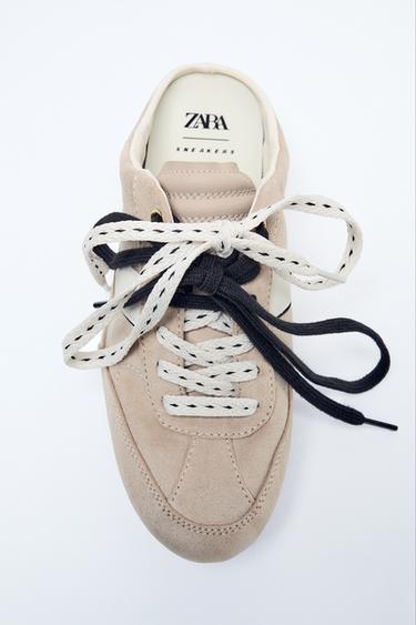 SLINGBACK TRAINERS - Beige by Zara