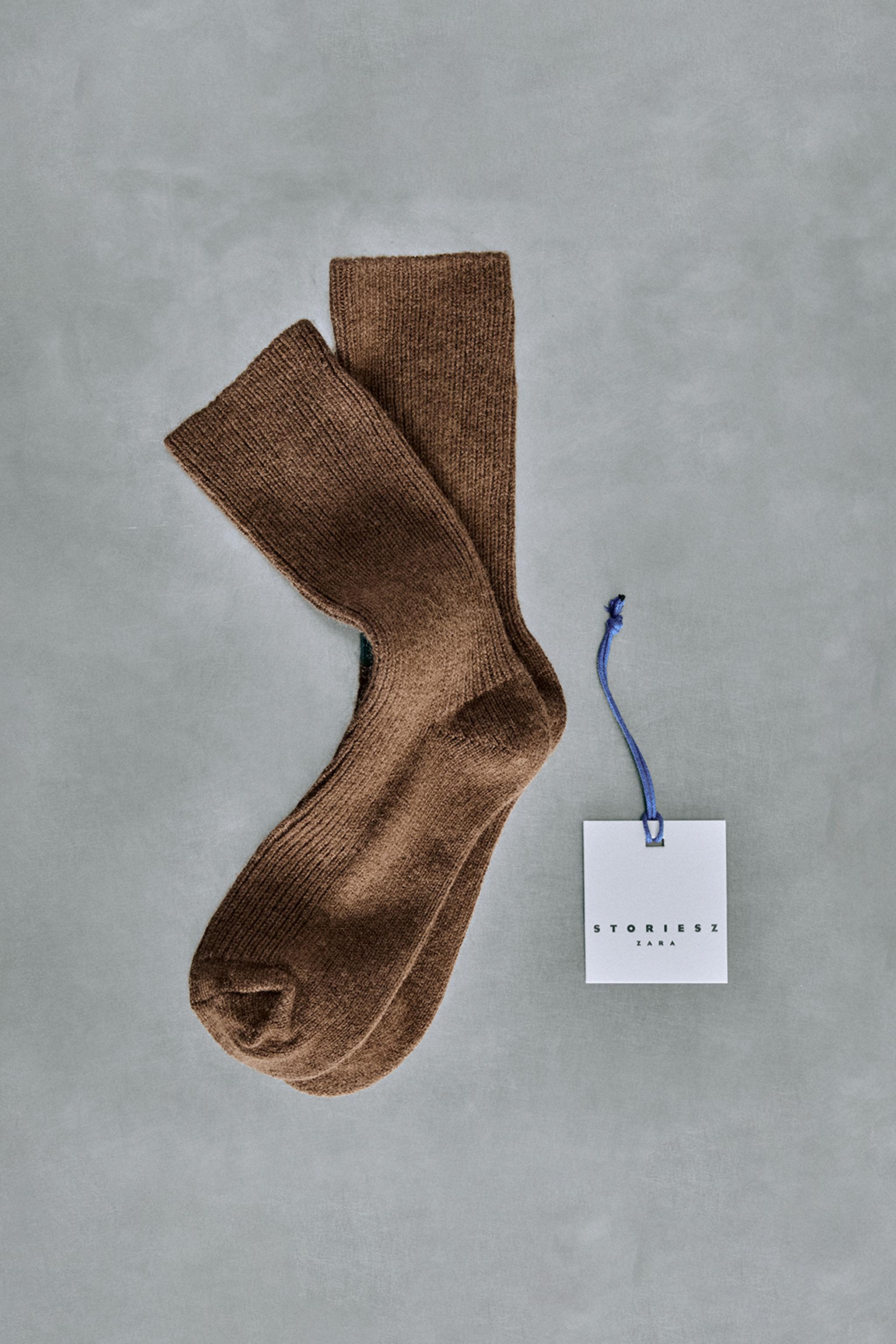 STORIESZ - WOOL AND CASHMERE MID SOC — Brown