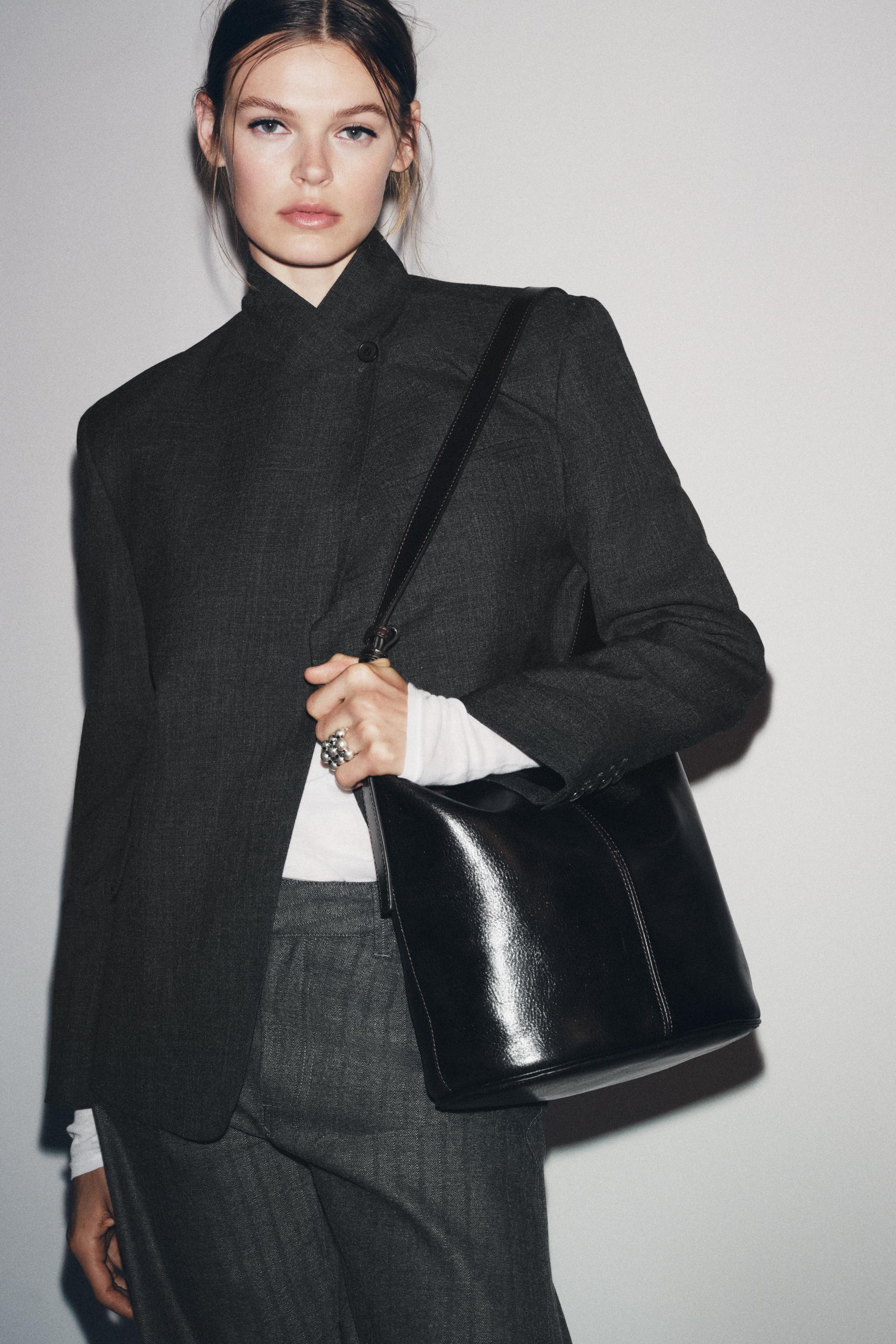 グレーブレザー – レディース | ZARA 日本