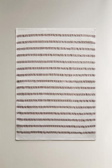 WAFFLE-KNIT TEA TOWEL - Brown by Zara - Image 1