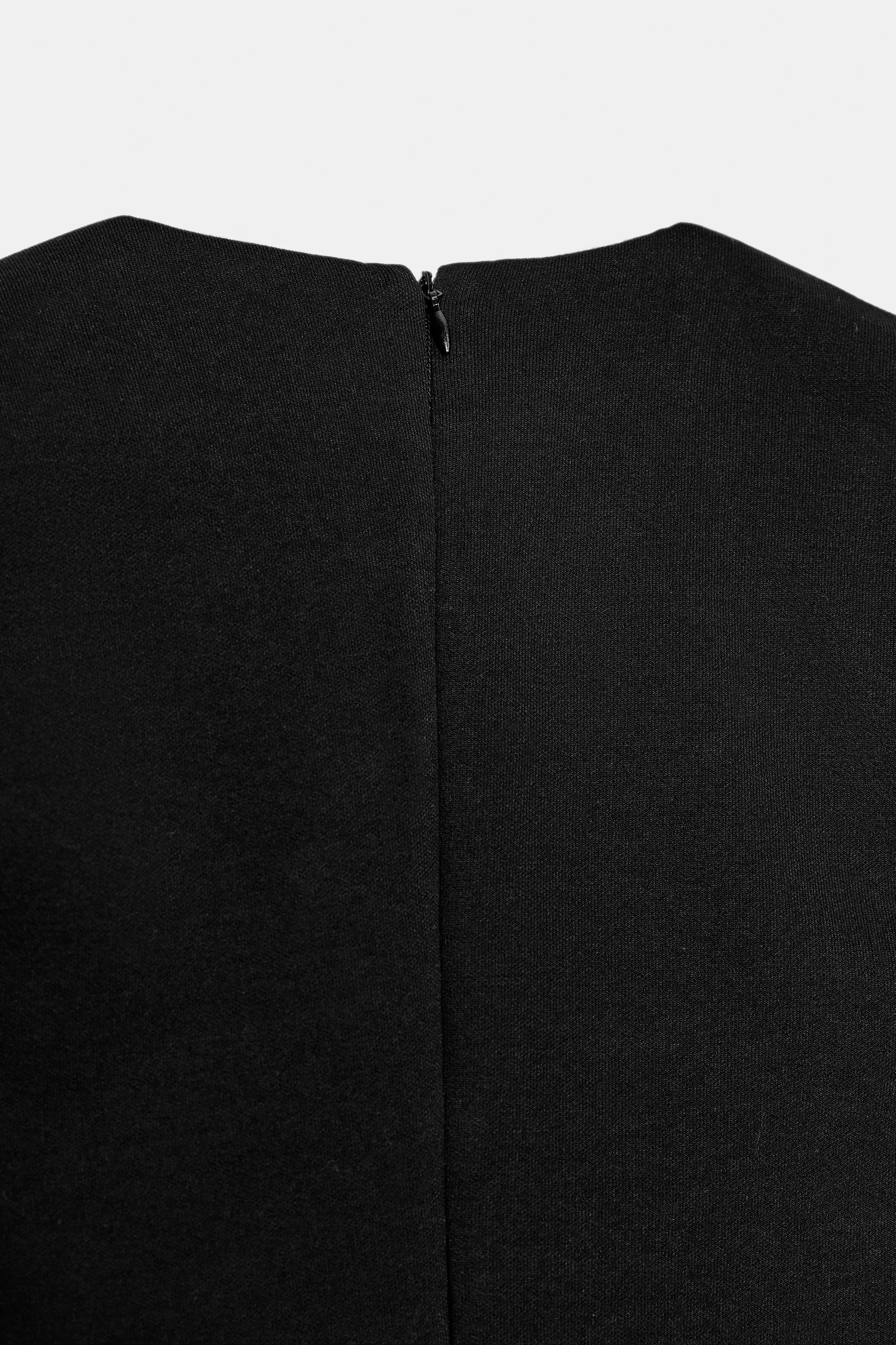RUFFLED HEM MINI DRESS