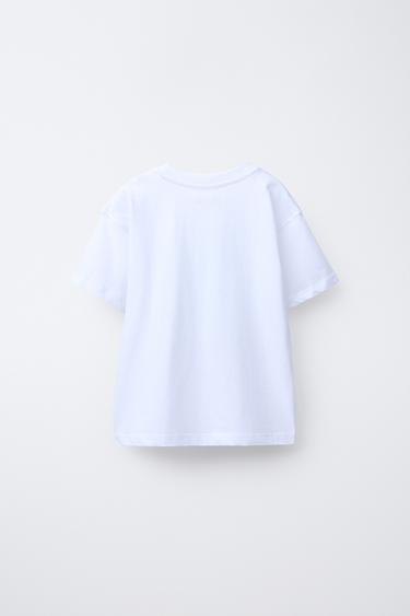 GRAFFITI PRINT T-SHIRT - White by Zara - Image 1