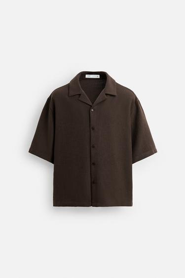 CAMISA ESTRUCTURA - Marrón de Zara - Imagen 0
