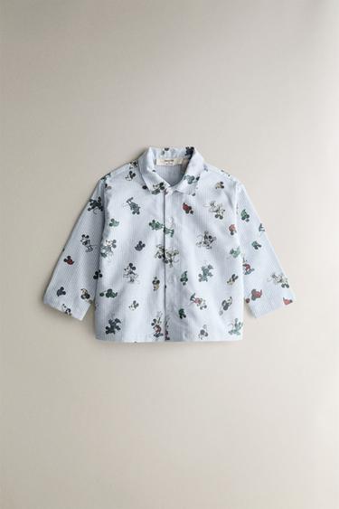 KIDS' MICKEY & MINNIE ©DISNEY FLANNEL PYJAMA SET - Light blue by Zara - Image 1