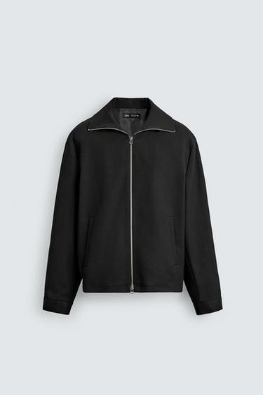 SURCHEMISE STRUCTURÉE EN TWILL - Noir de Zara