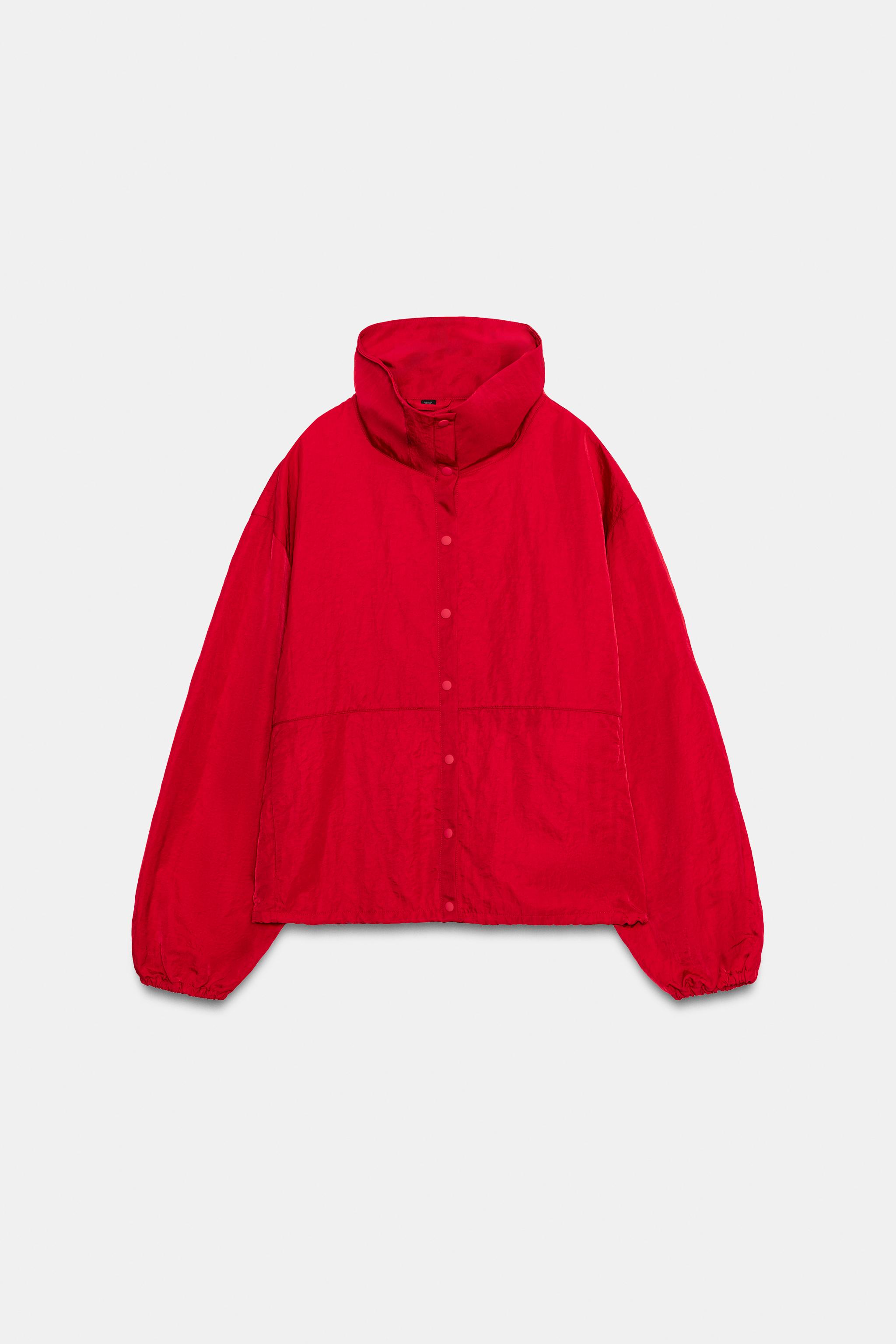 VESTE EN TISSU TECHNIQUE À BOUTONS