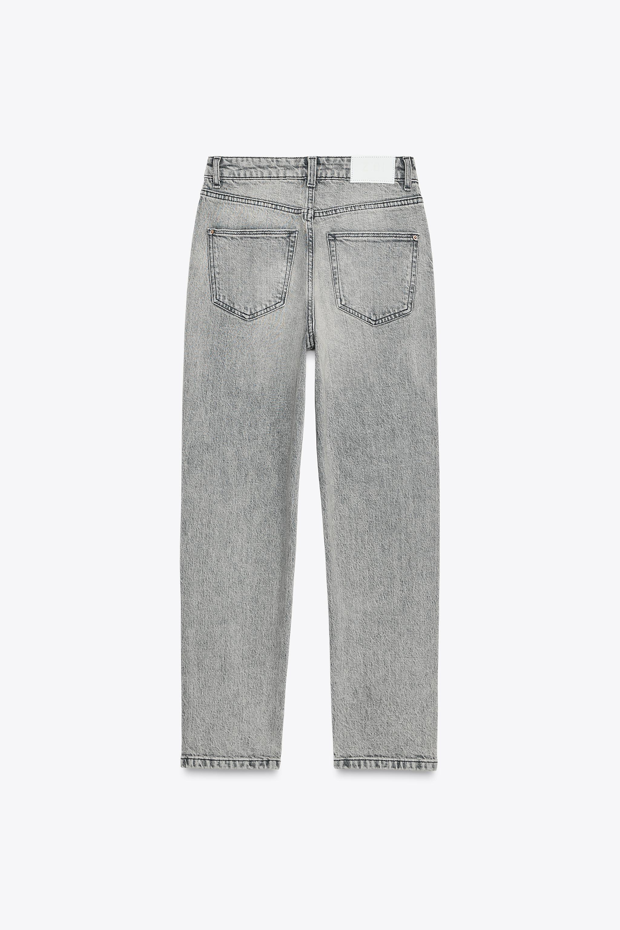 JEAN MOM FIT CONFORT TAILLE HAUTE Bleu clair ZARA Canada