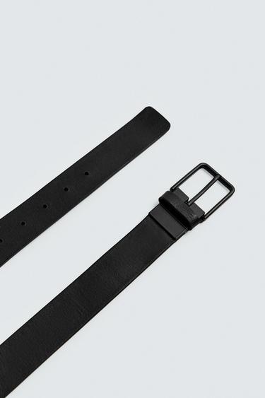 CEINTURE RÉVERSIBLE EN CUIR - Noir de Zara - Image 3