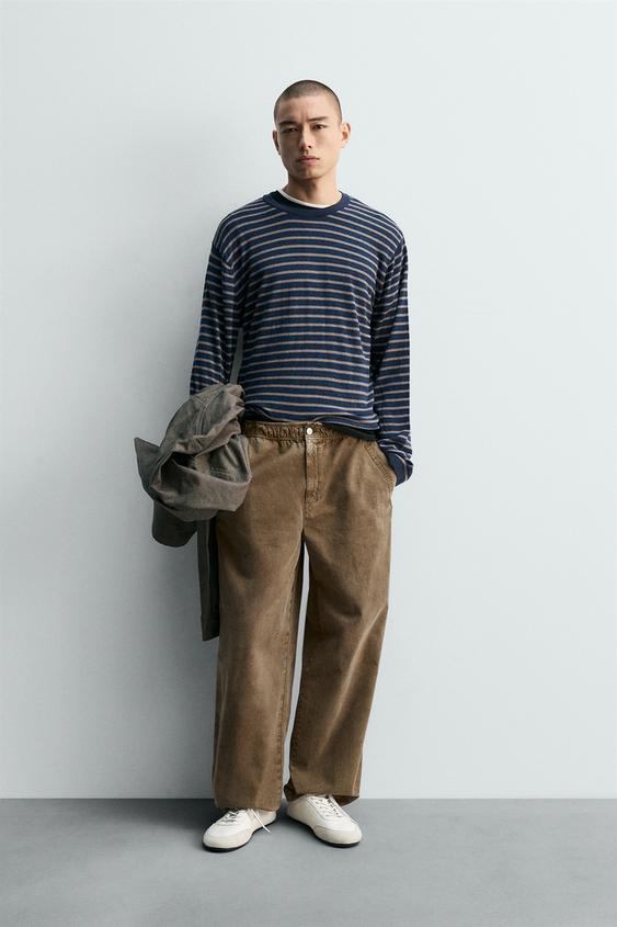 WASHED TEXTURED PANTS