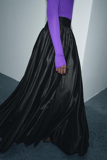 Zara ZW COLLECTION LIMITED EDITION 蓬蓬馬克西裙 - 黑色