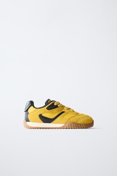 BASKETS DE SPORT COMBINÉES - Jaune de Zara