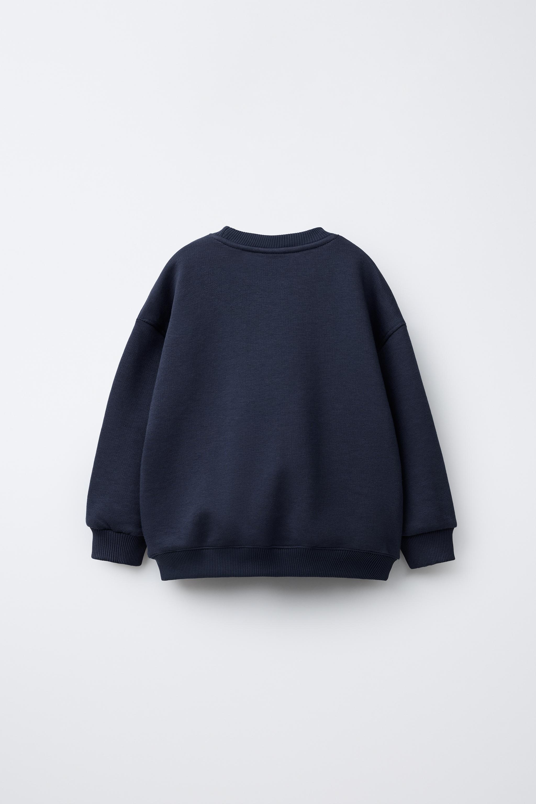 BASIC TEXT SWEATSHIRT - Gray marl | ZARA United States