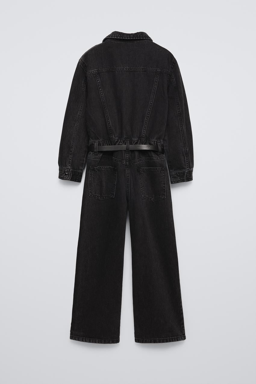 デニムジャンプスーツ - ブラック | ZARA Japan / 日本