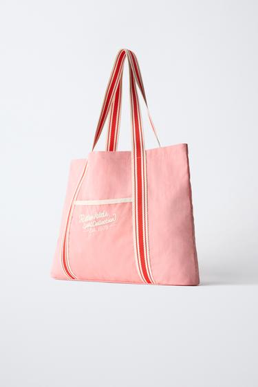 SAC SHOPPER RÉTRO - Rose de Zara - Image 1
