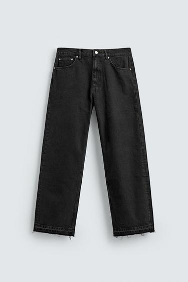 LOOSE FIT JEANS - Charcoal by Zara