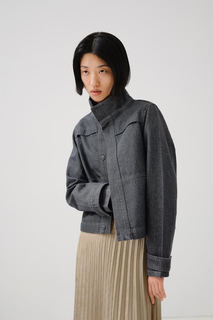 ZWコレクション デニムジャケット - チャコールグレー | ZARA Japan / 日本