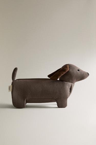 CHILDREN'S DOG PENCIL CASE - Brown by Zara - Image 0