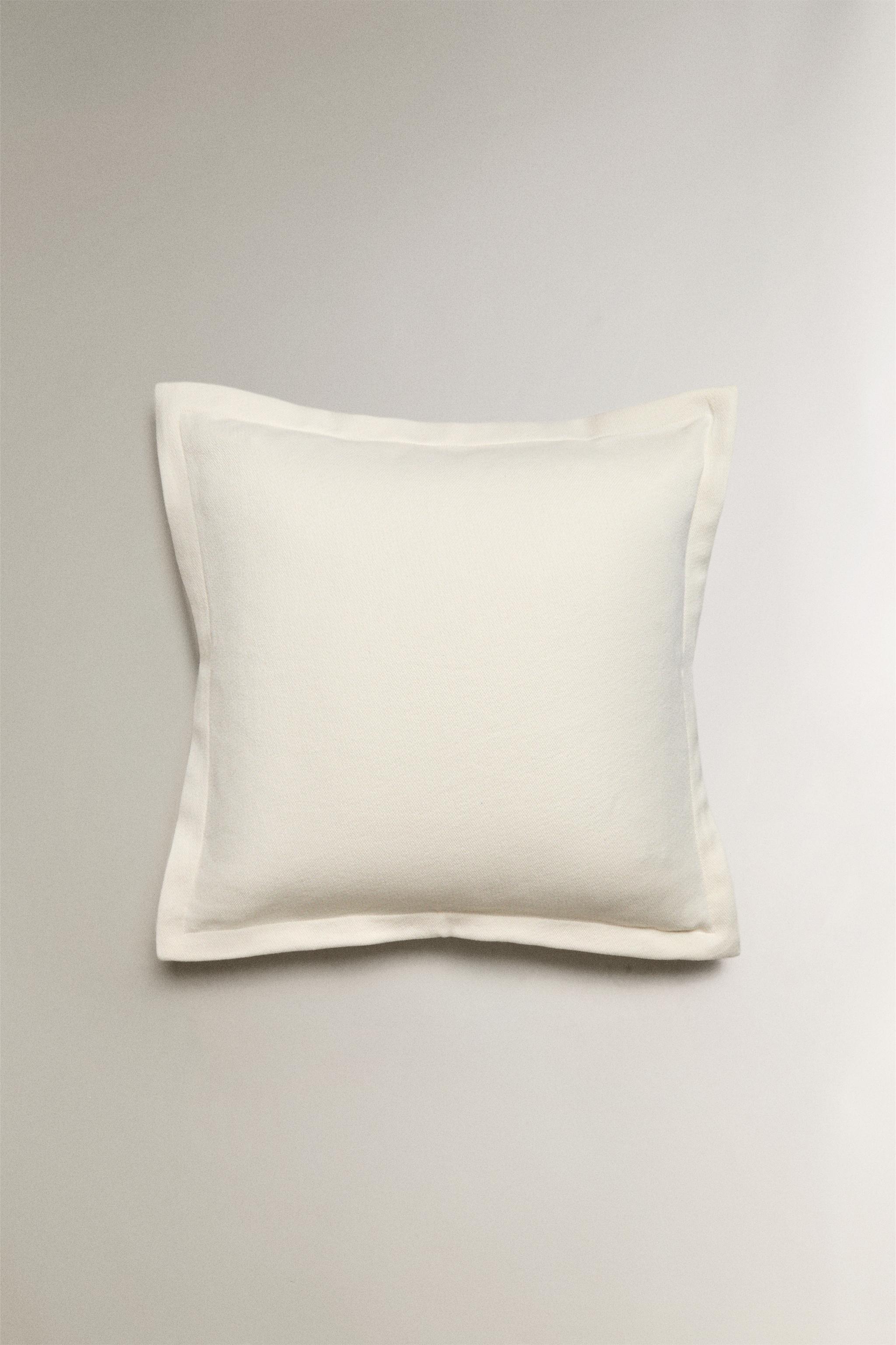 COTTON PERCALE THROW PILLOW COVER