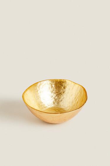 GOLDEN GLASS BOWL - Gold by Zara - Image 1
