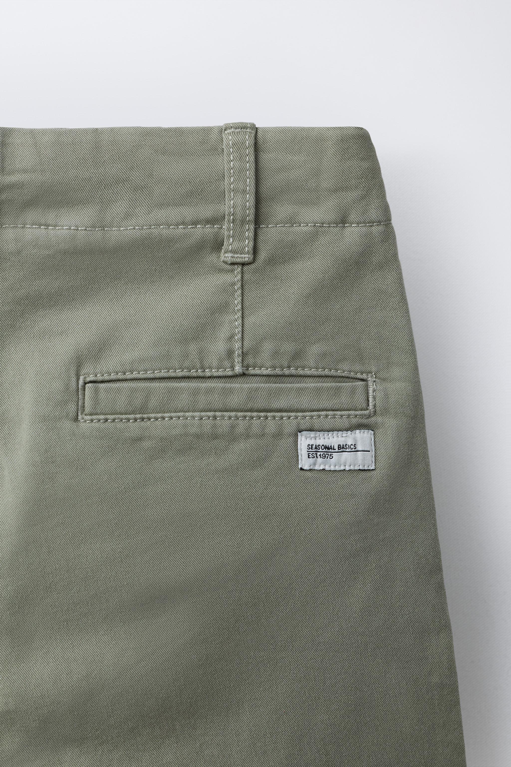 Детские шорты Zara BASIC SLIM FIT CHINO SHORTS — фото 4