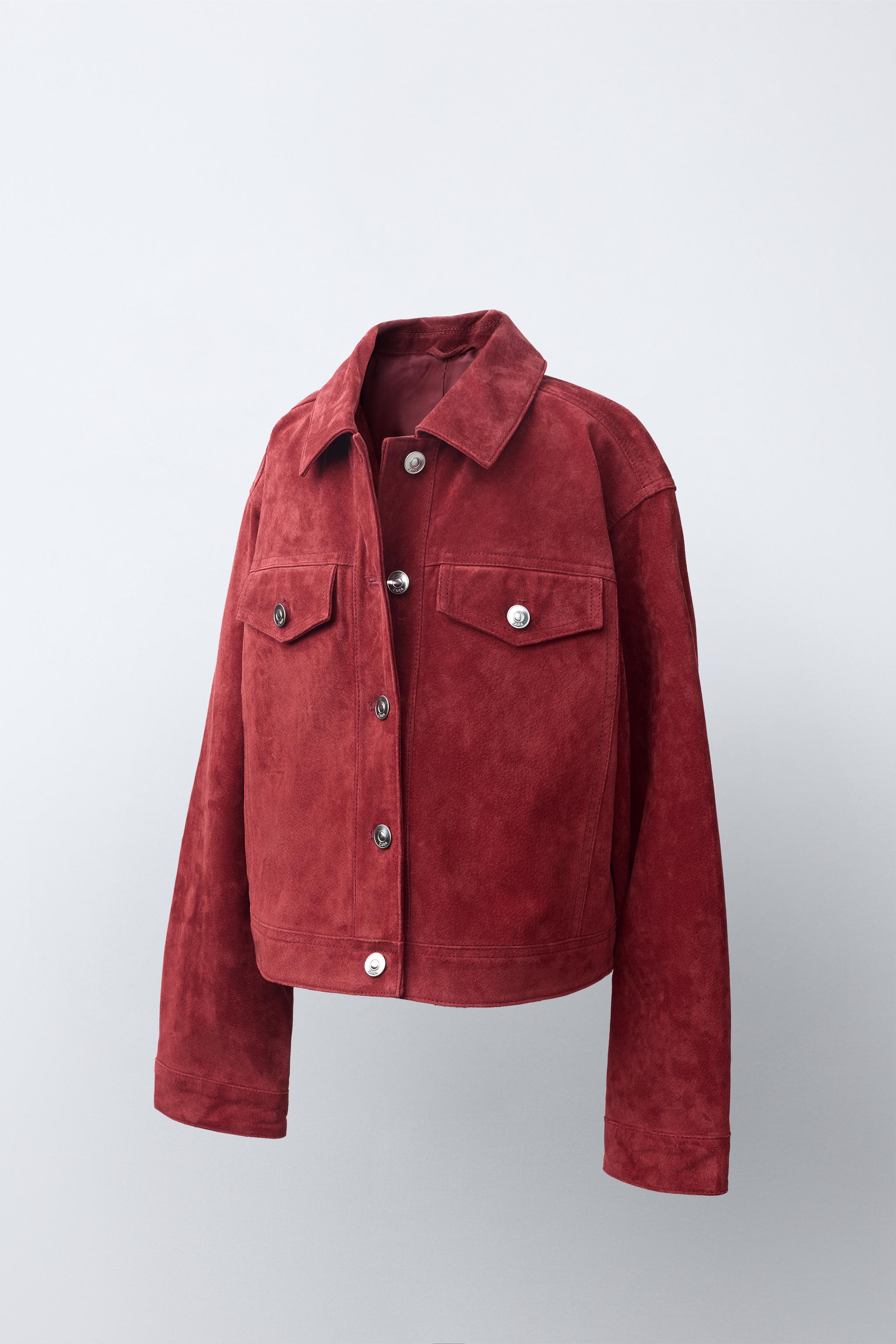 BLOUSON EN DAIM 100 % CUIR