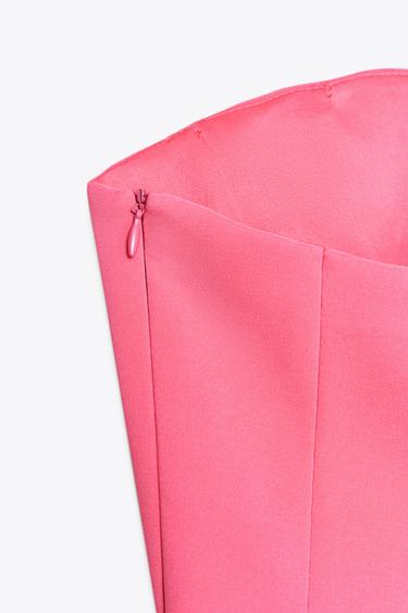 PEPLUM BANDEAU TOP - Pink by Zara - Image 6