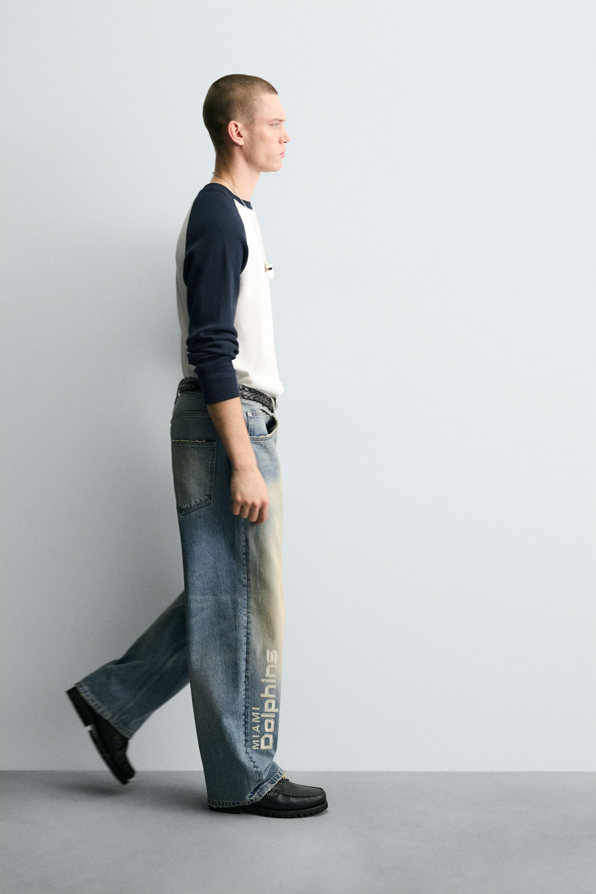 JEAN RELAXED FIT BRODÉ NFL MIAMI DOLPHINS