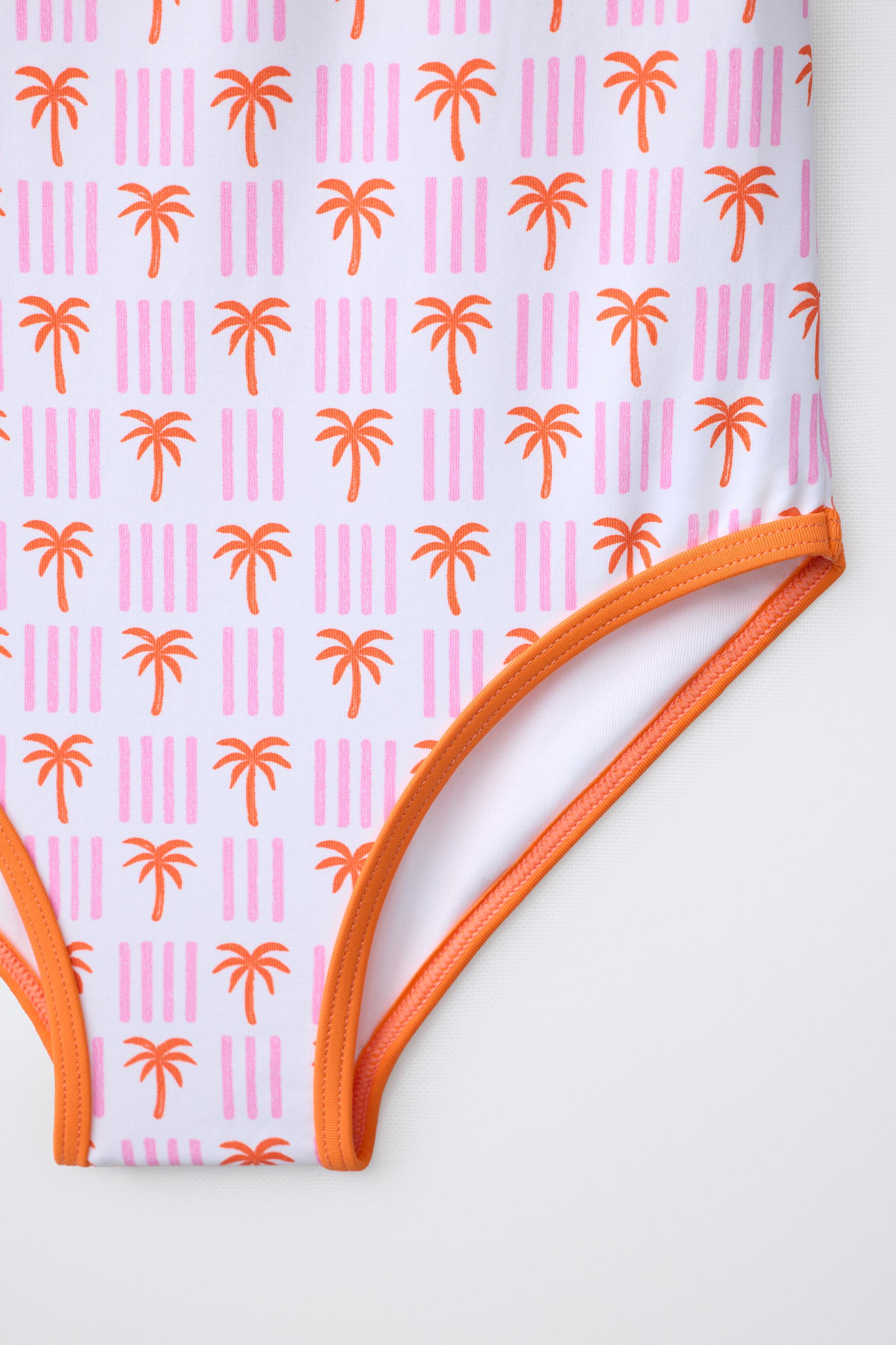 1-6 ANS/ MAILLOT DE BAIN À IMPRIMÉ PETITS PALMIERS